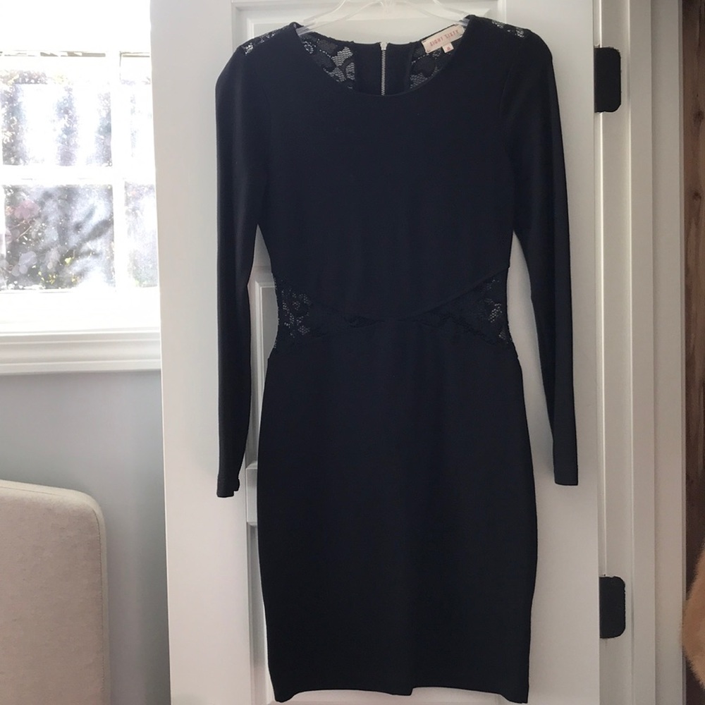 Black lace dress